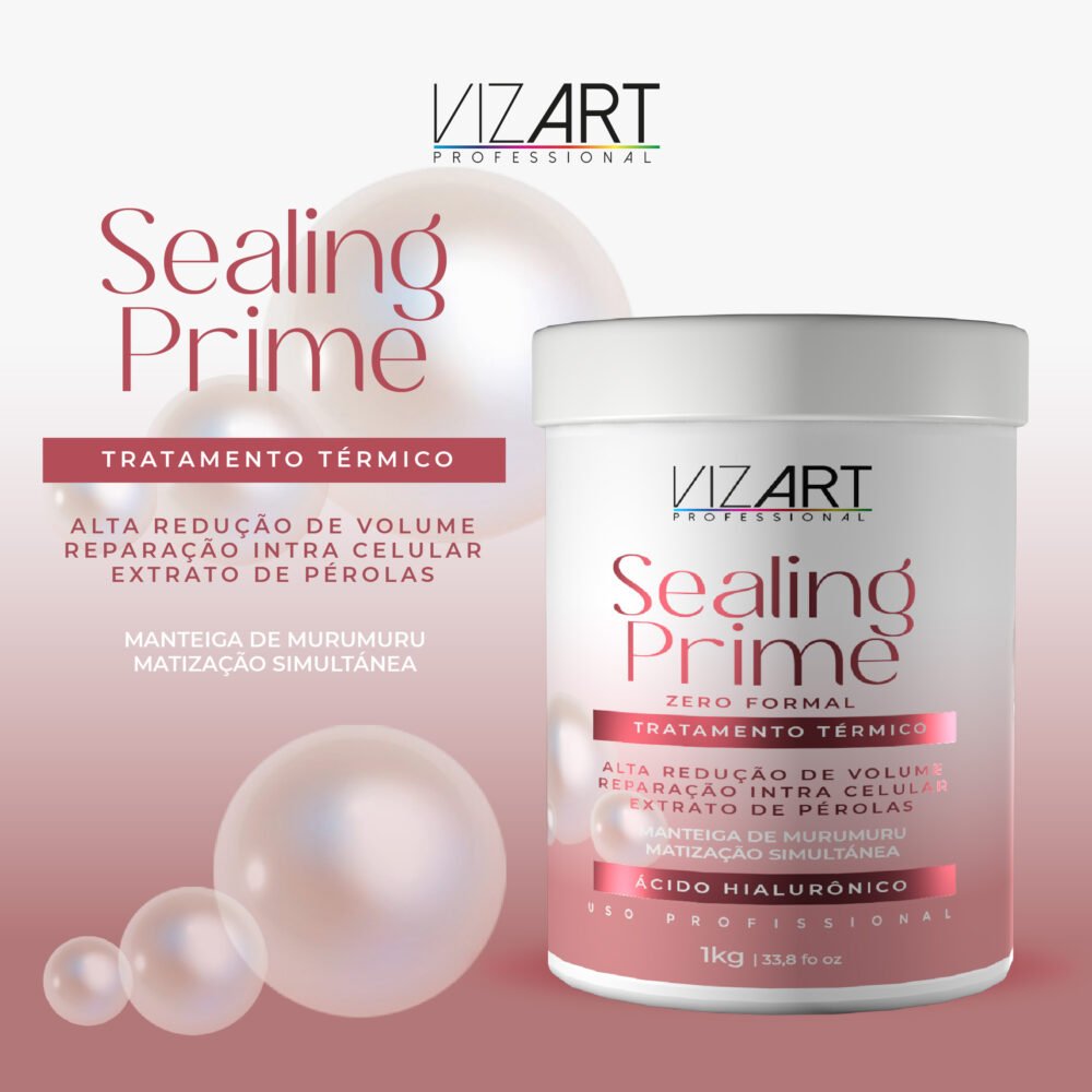 SEALING PRIME TRATAMENTO TÉRMICO MATIZADOR 1 KG - VIZART PROFISSIONAL - Imagem 2